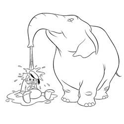 Раскраска: слон (Животные) #6415 - Бесплатные раскраски для печати