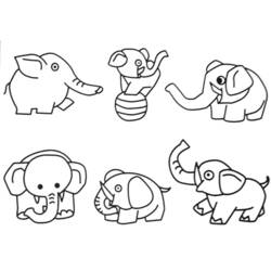 Раскраска: слон (Животные) #6433 - Бесплатные раскраски для печати