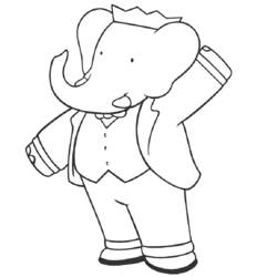 Раскраска: слон (Животные) #6438 - Раскраски для печати