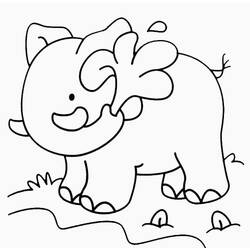 Раскраска: слон (Животные) #6453 - Бесплатные раскраски для печати