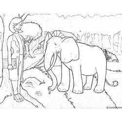 Раскраска: слон (Животные) #6455 - Бесплатные раскраски для печати