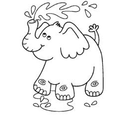 Раскраска: слон (Животные) #6461 - Бесплатные раскраски для печати