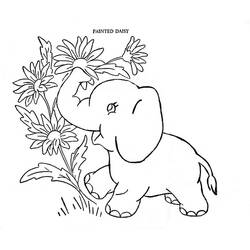 Раскраска: слон (Животные) #6490 - Раскраски для печати