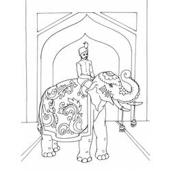 Раскраска: слон (Животные) #6491 - Бесплатные раскраски для печати