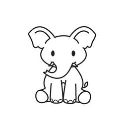 Раскраска: слон (Животные) #6493 - Бесплатные раскраски для печати