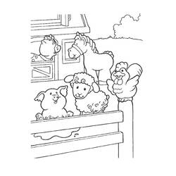 Раскраска: Сельскохозяйственные животные (Животные) #21380 - Раскраски для печати