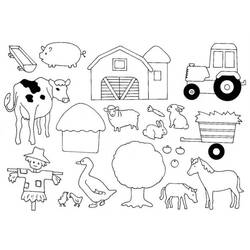 Раскраска: Сельскохозяйственные животные (Животные) #21388 - Раскраски для печати