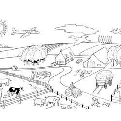 Раскраска: Сельскохозяйственные животные (Животные) #21401 - Раскраски для печати