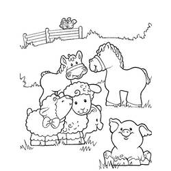Раскраска: Сельскохозяйственные животные (Животные) #21403 - Раскраски для печати