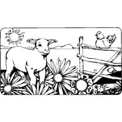 Раскраска: Сельскохозяйственные животные (Животные) #21404 - Бесплатные раскраски для печати