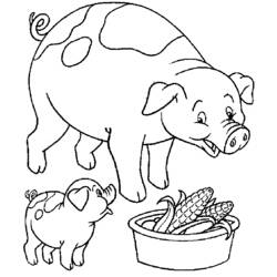 Раскраска: Сельскохозяйственные животные (Животные) #21413 - Раскраски для печати