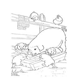 Раскраска: Сельскохозяйственные животные (Животные) #21510 - Бесплатные раскраски для печати