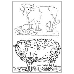 Раскраска: Сельскохозяйственные животные (Животные) #21629 - Бесплатные раскраски для печати