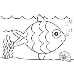 Раскраска: рыба (Животные) #17032 - Раскраски для печати