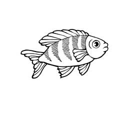 Раскраска: рыба (Животные) #17064 - Раскраски для печати