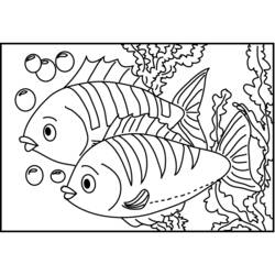 Раскраска: рыба (Животные) #17140 - Раскраски для печати