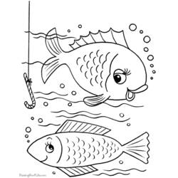 Раскраска: рыба (Животные) #17167 - Бесплатные раскраски для печати