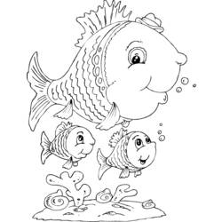 Раскраска: рыба (Животные) #17199 - Бесплатные раскраски для печати