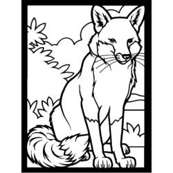 Раскраска: лисица (Животные) #15026 - Раскраски для печати