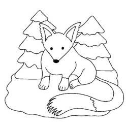 Раскраска: лисица (Животные) #15028 - Раскраски для печати