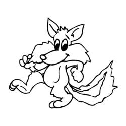 Раскраска: лисица (Животные) #15043 - Раскраски для печати