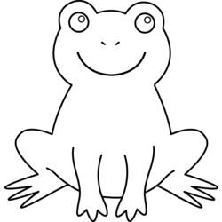 Раскраска: лягушка (Животные) #7600 - Раскраски для печати