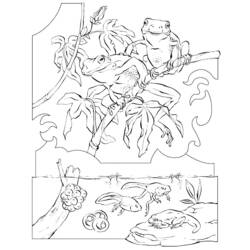 Раскраска: лягушка (Животные) #7618 - Бесплатные раскраски для печати