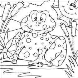 Раскраска: лягушка (Животные) #7623 - Бесплатные раскраски для печати