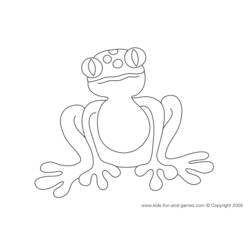 Раскраска: лягушка (Животные) #7645 - Бесплатные раскраски для печати