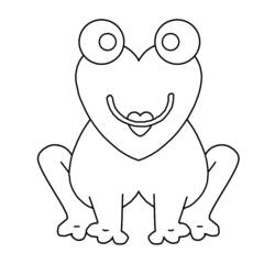 Раскраска: лягушка (Животные) #7662 - Бесплатные раскраски для печати