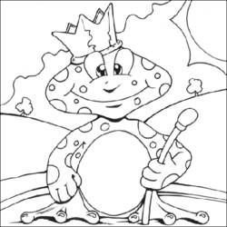 Раскраска: лягушка (Животные) #7672 - Бесплатные раскраски для печати