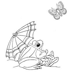 Раскраска: лягушка (Животные) #7675 - Бесплатные раскраски для печати