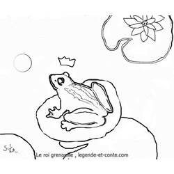 Раскраска: лягушка (Животные) #7765 - Бесплатные раскраски для печати