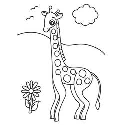 Раскраска: жираф (Животные) #7233 - Раскраски для печати