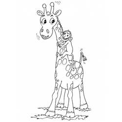Раскраска: жираф (Животные) #7254 - Бесплатные раскраски для печати