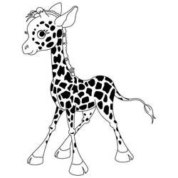 Раскраска: жираф (Животные) #7276 - Бесплатные раскраски для печати