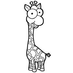 Раскраска: жираф (Животные) #7279 - Раскраски для печати