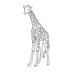 Раскраска: жираф (Животные) #7281 - Бесплатные раскраски для печати