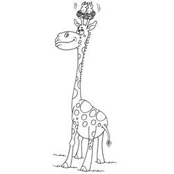 Раскраска: жираф (Животные) #7284 - Бесплатные раскраски для печати