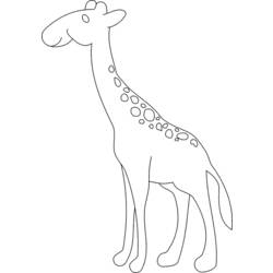 Раскраска: жираф (Животные) #7293 - Бесплатные раскраски для печати