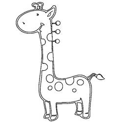 Раскраска: жираф (Животные) #7298 - Бесплатные раскраски для печати