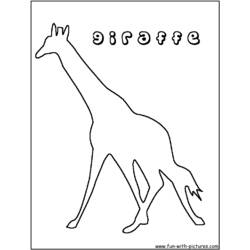 Раскраска: жираф (Животные) #7319 - Бесплатные раскраски для печати