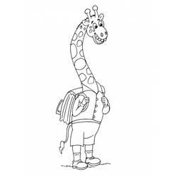 Раскраска: жираф (Животные) #7336 - Бесплатные раскраски для печати