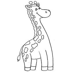 Раскраска: жираф (Животные) #7343 - Бесплатные раскраски для печати