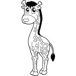 Раскраска: жираф (Животные) #7346 - Бесплатные раскраски для печати