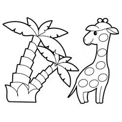 Раскраска: жираф (Животные) #7352 - Бесплатные раскраски для печати