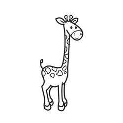 Раскраска: жираф (Животные) #7357 - Бесплатные раскраски для печати
