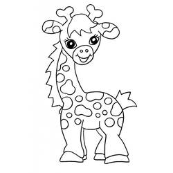 Раскраска: жираф (Животные) #7358 - Бесплатные раскраски для печати