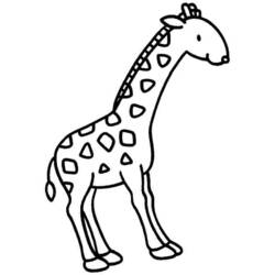 Раскраска: жираф (Животные) #7367 - Бесплатные раскраски для печати