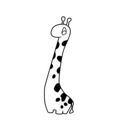 Раскраска: жираф (Животные) #7371 - Бесплатные раскраски для печати